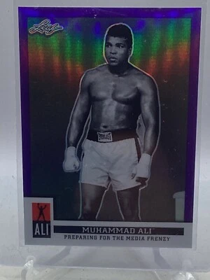 2016 Leaf Muhammad Ali Immortal Collection Purple #19 Muhammad Ali /25 - Image 1 of 2