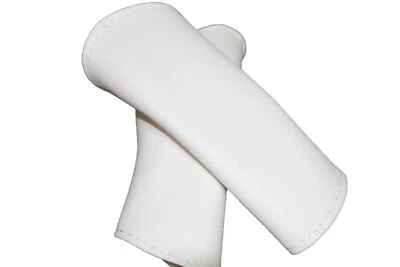 White Real Leather Door Handle Covers For 99-06 BMW E46 Foto 1 de 4