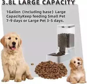 Distributore Alimentatore Automatico Gravità Cani Gatti Animali Animali Grande Capacità1 - Foto 1 di 7