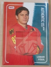 Leonhard Pföderl Jersey Card /50 - ice hockey national team - DEL2 2018-19 