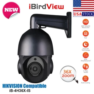 4K 8MP 36X Zoom PTZ 2-Way Audio POE Security IP Camera Compatible with Hikvision - Picture 1 of 19