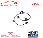 Abs Wheel Speed Sensor Pair Front Meat&Doria 90856E 2Pcs G New Oe Replacement