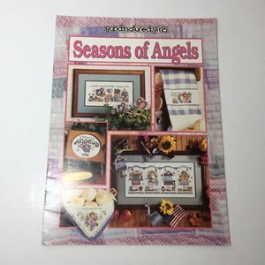 Libro patrón punto de cruz Seasons of Angels niñas de buen carácter - Imagen 1 de 4