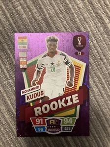 PANINI ADRENALYN XL FIFA WORLD CUP 2022 QATAR Mohammed Kudas ROOKIE CARD - Picture 1 of 1
