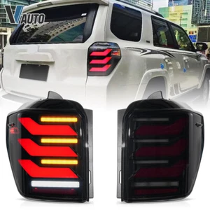 Smoked LED Tail Lights Fit 2010-2023 Toyota 4Runner w/Amber Sequential Turn sig - Foto 1 di 16
