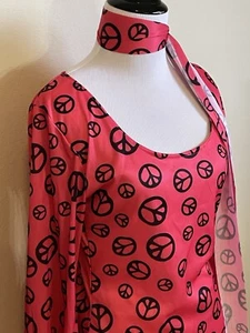 Pink Peace Hippie Gogo Dress - Picture 1 of 9