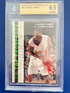 2003-04 LeBron James UD Top Prospects #60 novato de radiocontrol BGS 9,5 - Imagen 1 de 2