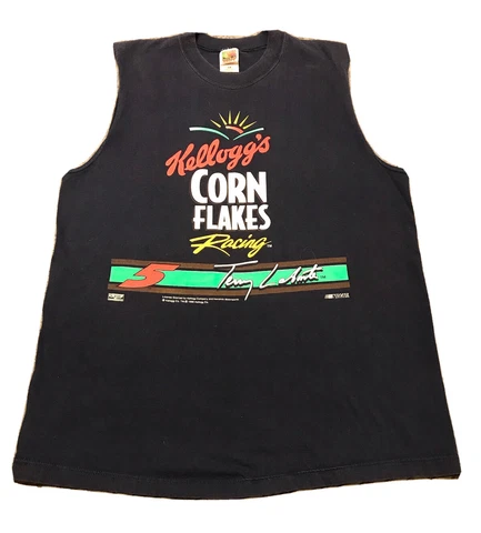 Terry Labonte Vintage XL 1998 Graphic T-Shirt Kellogs Corn Flakes Racing NASCAR Cover