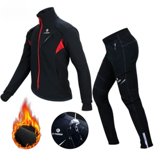 Ciclismo Invierno Térmico Polar Para Hombre A Prueba de Viento Bicicleta Reflectante Ropa Deportiva Nuevo  - Imagen 1 de 15