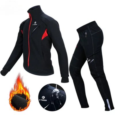 Ciclismo Invierno Térmico Polar Para Hombre A Prueba de Viento Bicicleta Reflectante Ropa Deportiva Nuevo  Foto 1 de 4