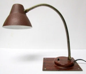 amazing rare benson vintage desk light brown excellent rare - Picture 1 of 5