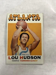 1971-72 Topps - #110 Lou Hudson - Atlanta Hawks Forward-guard Vtg HOF NBA Card - Picture 1 of 11