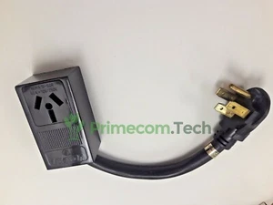 NEW 3PRONG NEMA 10-40R RECEPTACLE to 4PIN 14-40P RANGE PLUG POWER CORD ADAPTER - Imagen 1 de 5
