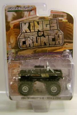 1986 '86 CHEVY 5-10 PUSH N STOMP MONSTER TRUCK KINGS OF CRUNCH 9 LUZ VERDE 2021 - Imagem 1 de 3