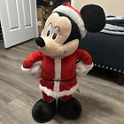 Disney Santa Mickey Mouse Christmas Holiday Door Porch Greeter 24" Plush