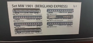 Set MW 1901 (BERGLAND EXPRESS) - scala H0 Epoca V SNCB/NMBS - Imagen 1 de 8