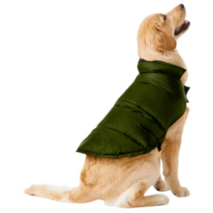 32 Degrees Reversible Down Puffer Coat for Dogs, Size L 18"-20" Hunter Green - Picture 1 of 7
