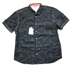 Cypress Club Mens Short Sleeve Button Down Casual Beach Woven Shirt - Picture 1 of 8