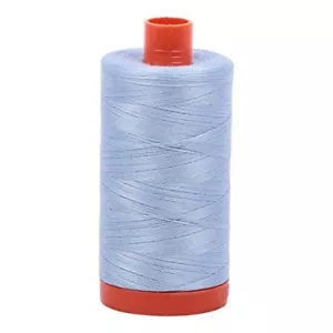 Aurifil Mako Cotton Thread 50 Weight 1422 Yard Spool Color 2710 Light Robins Egg - Picture 1 of 1