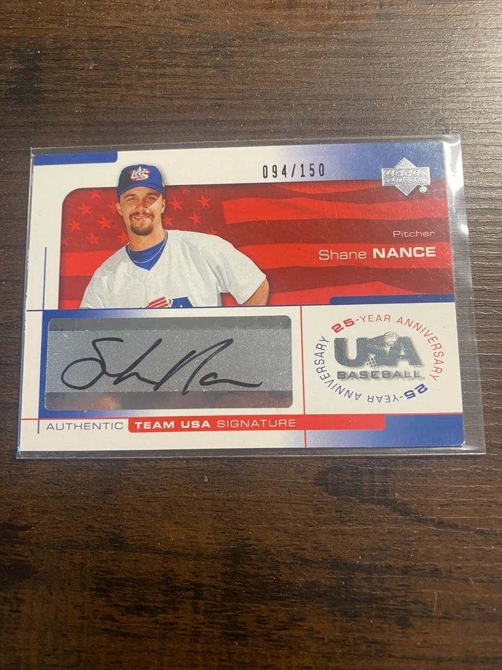 A78,343 - 2004 USA 25th Anniversary Auto Black Ink #NAN Shane Nance/150 - Image 1 of 1