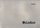 Lotus Esprit S2 1978-80 UK Market Sales Brochure