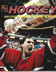 NEAR COMPLETE 1986/87 OPC NHL STICKER ALBUM WITH 98% STICKERS W/GRETZKY NRMT+ - Bild 1 von 1