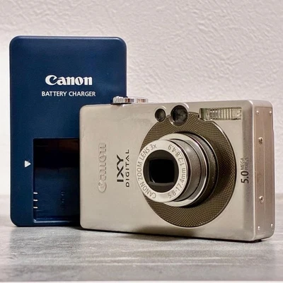 Fotocamera digitale compatta Canon IXY DIGITAL 55 PC1150 argento testata... - Immagine 1 di 4