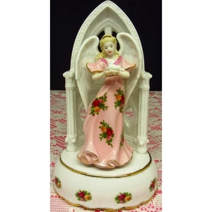 Royal Albert Old Country Roses Musical Angel Colomba 2010 Beautiful Dreamer Ltd Ed - Foto 1 di 6