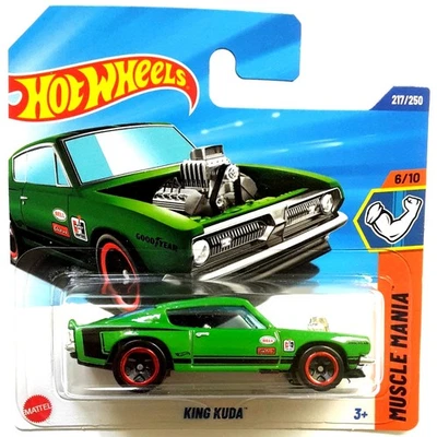 Hot Wheels - King Kuda - Plymouth Barracuda - Verde - Muscle Mania 2025 - JBB33 - Immagine 1 di 4