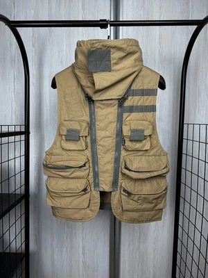 G-Star Raw E 3D Multi Pockets Poplin Vest Sand Beige - Image 1 of 4