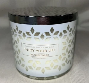 3 Wick Scented Candles Jar Candle Drunken Tango 14.5oz - Picture 1 of 4