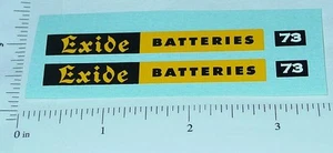 Dinky Toys Exide London Bus Sticker Pair DK-002 - Picture 1 of 1