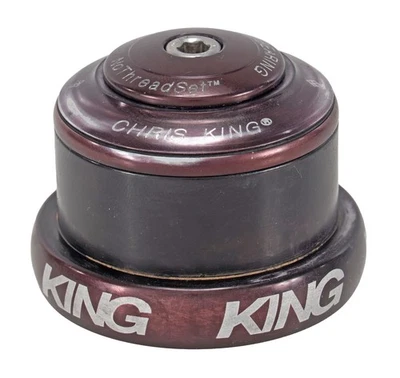 Chris King InSet 3 山地自行车耳麦紫色锥形 ZS44/EC49 Trail XC MTB — 第 1/3 张图片