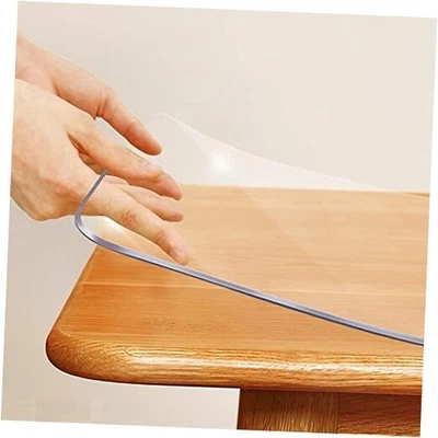 Plastic Dining Living Room Table Protector Crystal Desk Pad Mat 36"x40" Clear - Image 1 of 4