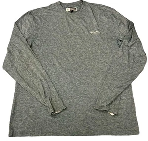 Camisa Simms Hombre Mediana M Azul/Gris Protector de Insectos Pescador Mezcla de Algodón Exterior - Imagen 1 de 13