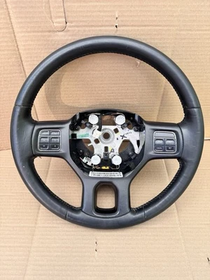 2013-2018 Dodge Ram 1500 2500 Black Leather Steering Wheel NON-HEATED - Image 1 of 4