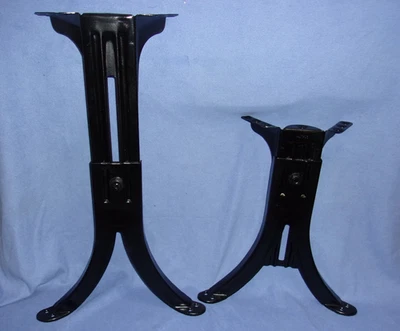 ANTIGUAS PATAS DE ESCRITORIO ESCOLAR AJUSTABLES DE ACERO KENNEY BROS. & WOLKINS - RESTAURADAS Foto 1 de 4