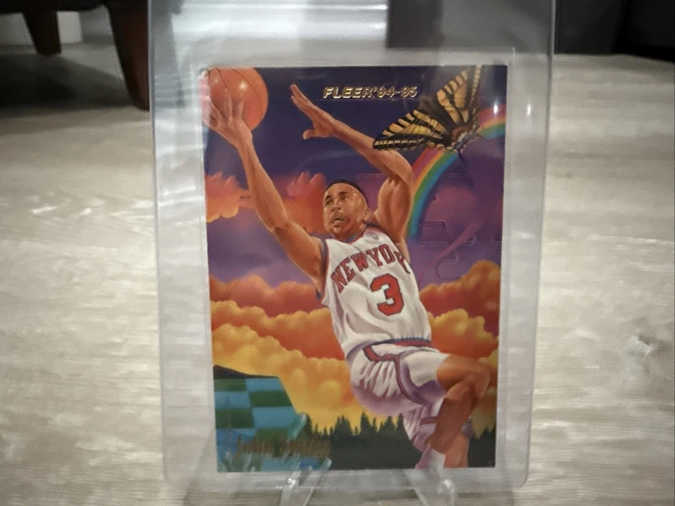 94-95 Fleer John Starks pro-vision Ups #2 de 9 inserção New York Knicks - Imagem 1 de 2