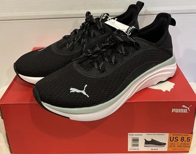 NUEVAS Zapatillas Puma Sophia Evo Espuma Negras, Nuevas Con Caja, Talla 8.5 Foto 1 de 4