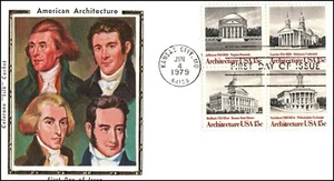 USA FDC - 1979 - American Architecture, Scott # 1779-82, Colorano Combo - Picture 1 of 1