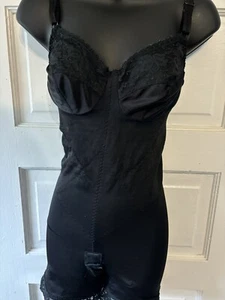 Vintage JC Penney Adonna Lingerie All in One Bodysuit Girdle 34B - Picture 1 of 7