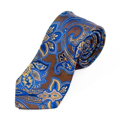 Braemore Brown Paisley Tie 11914 Foto 1 de 2