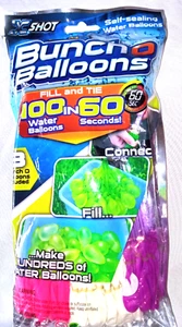 (2 Confezioni) Zuru Bunch O Palloncini Autoleganti 3 Colori Palloncini Acqua X Colpo 100 Ct. - Foto 1 di 4