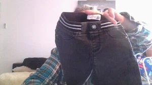 Jordache Girls Size 7 Skinny Black Pull-On Pants - Picture 1 of 11