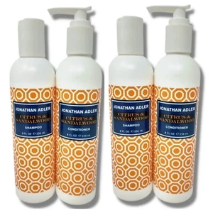 2 Jonathon Adler Citrus and Sandalwood Hair Shampoo and Conditioner Sets 8 oz - Picture 1 of 12