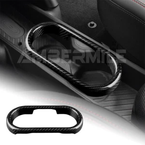 Portavasos de agua de cambio de marchas de fibra de carbono dura real para Mini J01 EV Cooper 24-UP - Imagen 1 de 9