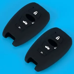 2pcs Black Silicone Remote Key Fob Cover Case Holder Fit For Subaru Impreza BRZ - Bild 1 von 6