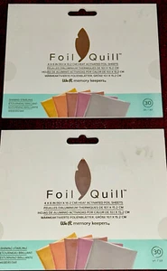 2 NEW We R Memory Keepers Foil Quill Craft Sheets Neutral Colors Shining Star - Picture 1 of 5