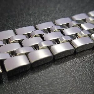 Rare and beautiful stainless steel watch bracelet/watch band solid links 20mm - Picture 1 of 19
