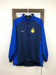 Vintage 90's Nike Internazionale Inter Football Jacket Soccer Track Mens Size S - Picture 1 of 16